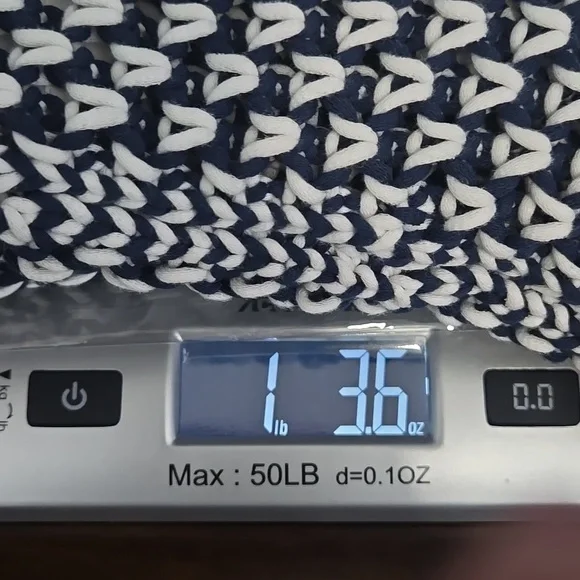 SOFT SURROUNDINGS Bambado Fringe Halter Tank Top Navy White Knit LARGE MiniDress - Picture 13 of 13